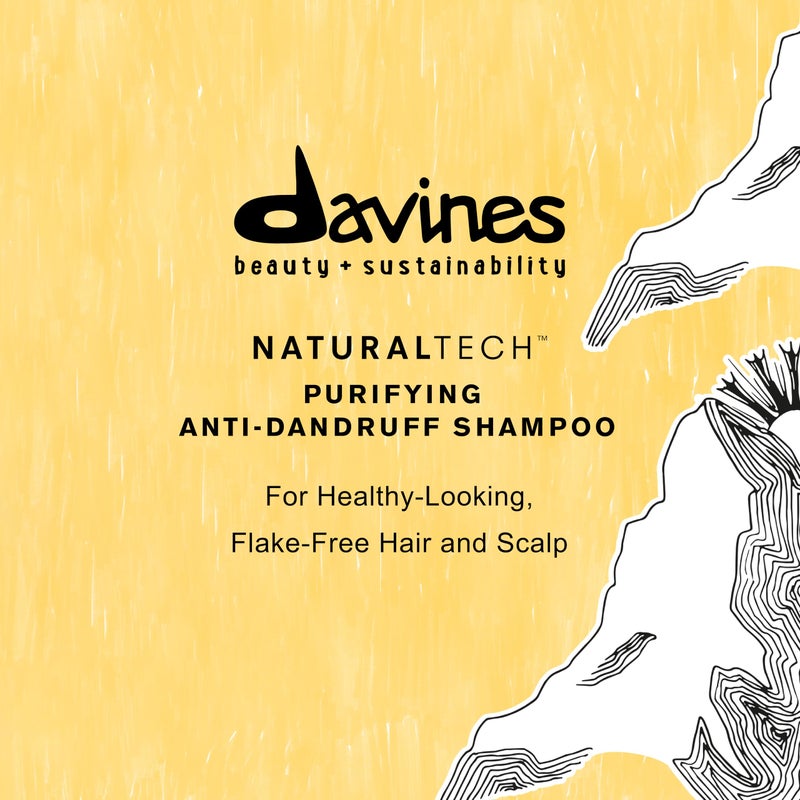 Davines Naturaltech PURIFYING Shampoo, Anti-Dandruff Protection While Gently Cleansing And Clarifying, 8.45 fl. oz. - Image 2