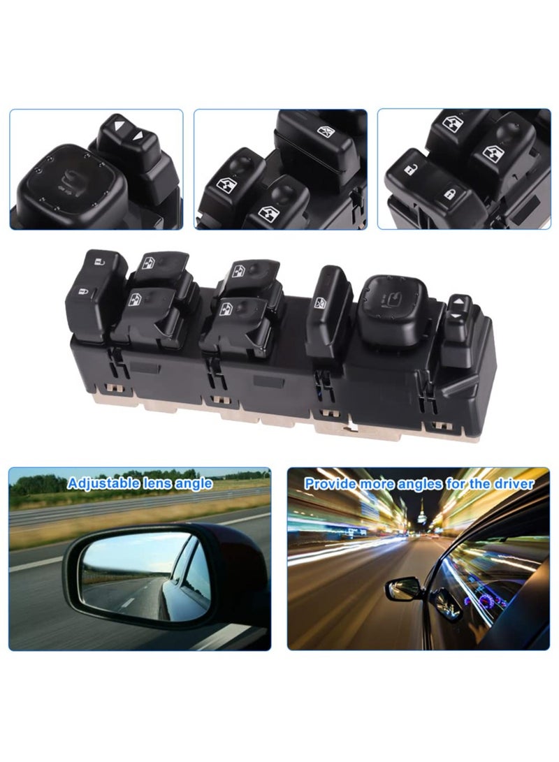 TLAXCA 15883319 Driver Side Power Master Window Switch Compatible with 2003-2006 Chevy Silverado Avalanche Suburban Tahoe, GMC Sierra Yukon, Escalade, Hummer H2, Folding Mirror Control 920-022 DWS-394 - Image 5