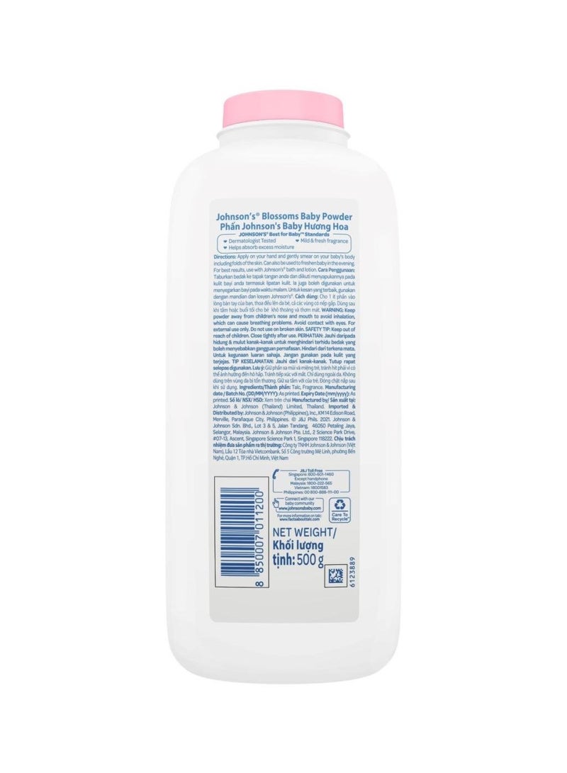 Johnson's Blossoms Baby Powder 500g - Image 2