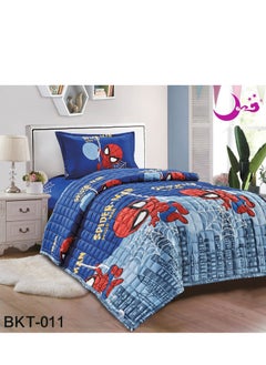 Moon 3 Piece Summer Childrens Quilt Set Microfiber 210x160 cm  - Image 1