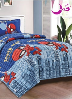 Moon 3 Piece Summer Childrens Quilt Set Microfiber 210x160 cm  - Image 3