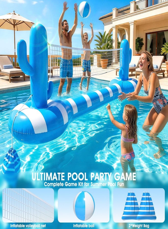 FunBy 2026 Pool Volleyball Net With Lights,Inflatable Volleyball Net For Pool,Floating Swimming Game Toy for Kids&Adults,Solar pool Volleyball Set,Volleyball Net For Inground Pools,Water Sport Pool Party-L - Image 5