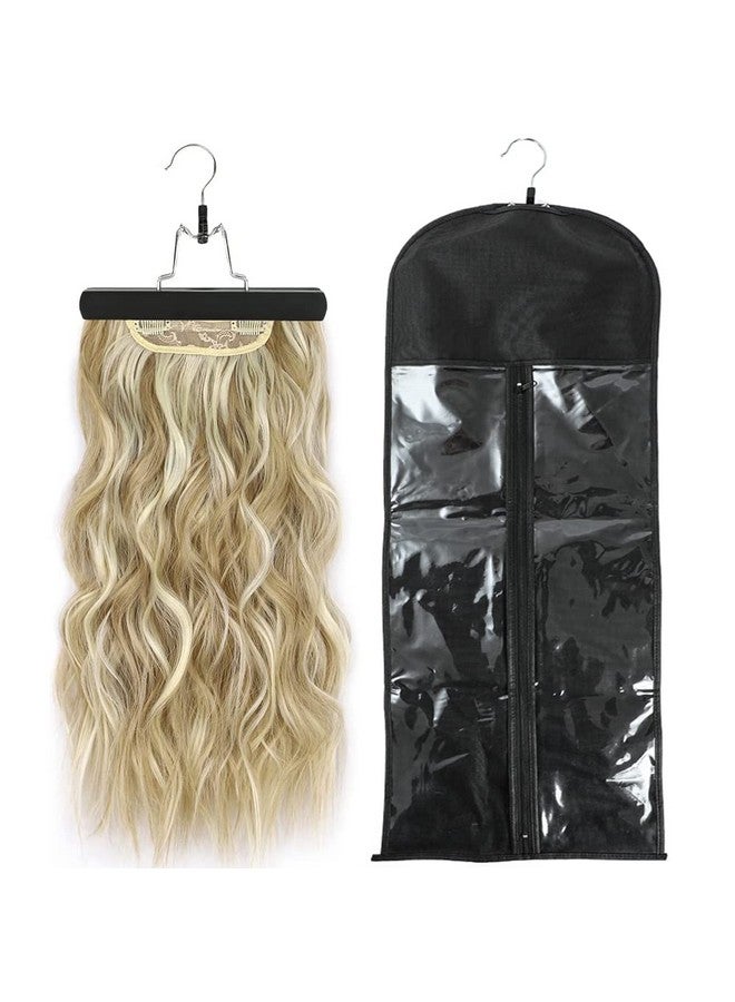 USHUIUS Hair Extension Holder Extra Long Wig Storage Bag With Hanger Wig Storage For Multiple Wigs Hairpieces Portable Wig Bags Storage Style Hair Travel Hair Extensions Bag (31.5 Inch 1Pcs Black) - Image 1