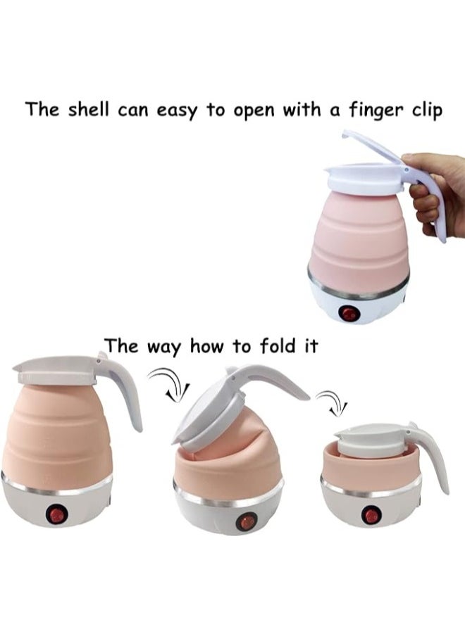 Executive LLC Foldable Portable Electric Kettle with Food Grade Silicone, 6 Mins Fast Water Boiling Tea Pot Coffee Pot for Camping or Travel, Collapsible Kettle with Separable Power Cord  - Image 4
