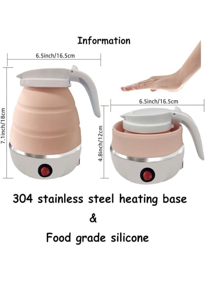 Executive LLC Foldable Portable Electric Kettle with Food Grade Silicone, 6 Mins Fast Water Boiling Tea Pot Coffee Pot for Camping or Travel, Collapsible Kettle with Separable Power Cord  - Image 5