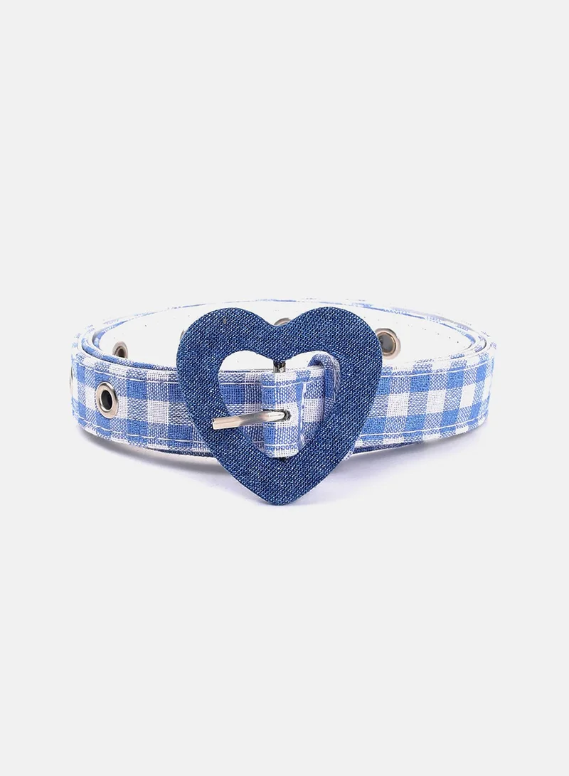 Haute Sauce Blue Checked Belt