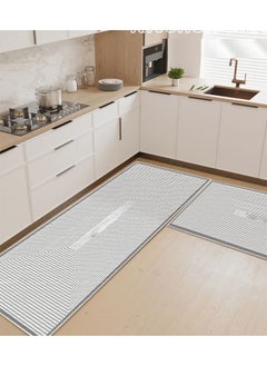 NKX Kitchen Floor Mats Rugs Set, Cushion Floor Carpet, Waterproof, Oil Resistant and Anti-Fatigue PU Standing Mat for Kitchen, Floor, Office, Sink, Laundry 60X150 cm  - Image 3