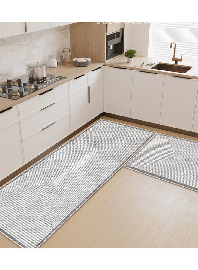 NKX Kitchen Floor Mats Rugs Set, Cushion Floor Carpet, Waterproof, Oil Resistant and Anti-Fatigue PU Standing Mat for Kitchen, Floor, Office, Sink, Laundry 60X150 cm - Image 3