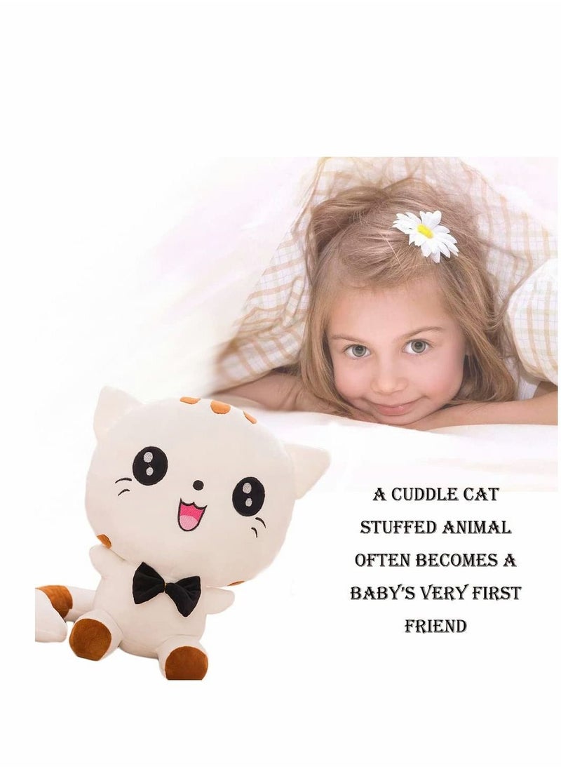 Y&D White Cat Stuffed Animal, Cute Kitten Soft Anime Plush Pillow for Girls, 9 Inches  - Image 2