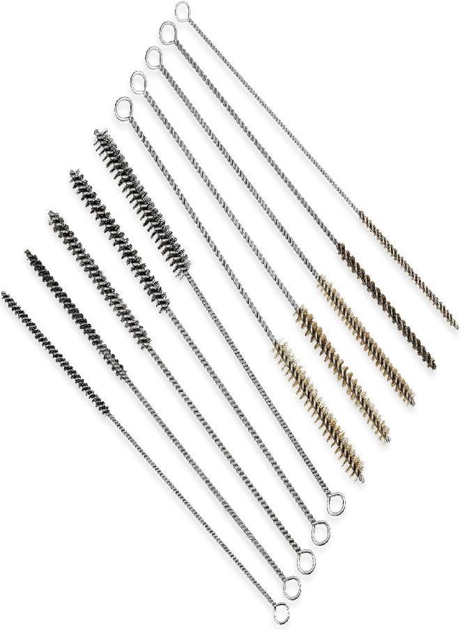 Perthlin 10 Pieces Wire Tube Brushes for Cleaning Pipe Tube Brass Brush Stainless Steel Round Wire Brush Brass Pipe Cleaning Brush Wire Pipe Cleaner Brush for Auto Parts, Bottles, Tubes, 5 Sizes  - Image 3