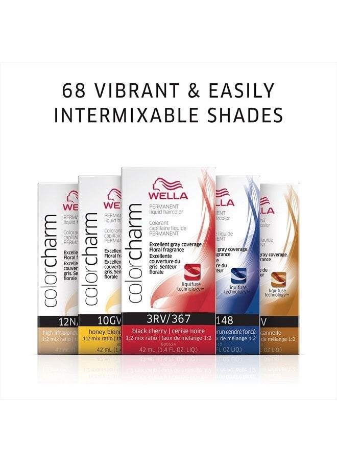 WELLA Color Charm - Permanent Liquid Hair Color for Gray Coverage, 6A Dark Smokey Ash Blonde - Image 1