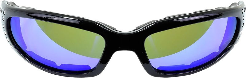 Global Vision Eyewear Marilyn 3 Womens Motorcycle Sunglasses with EVA Foam Padding Bling - Image 2