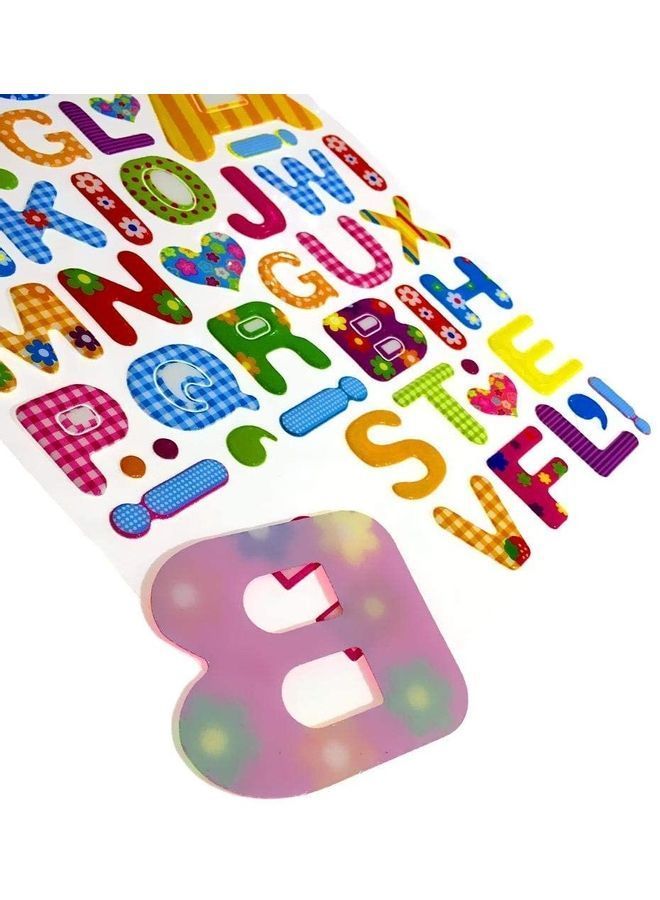 نيبمينينت ورقة ملصقات ثلاثية الأبعاد بتصميم الحروف الأبجدية الإنجليزية. - Image 4