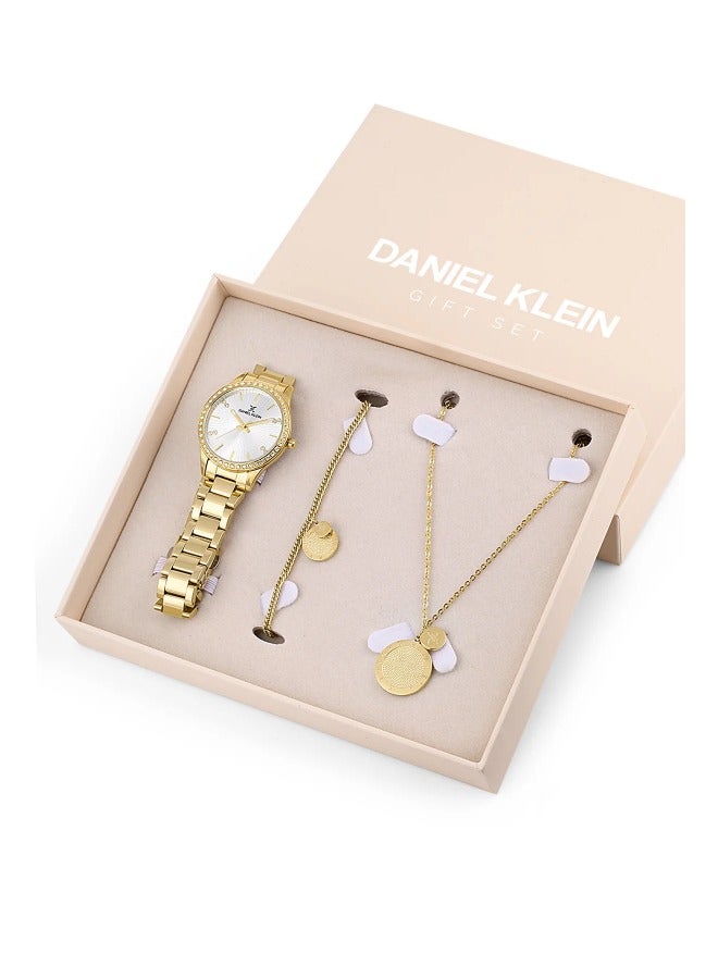 DANIEL KLEIN Stainless Steel daniel_klein women White Dial round Analog Wrist Watch DK.1.13284-4 - Image 1