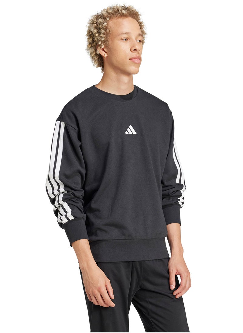 Adidas 3-Stripe Essential French Terry Sweatshirt  - Image 3