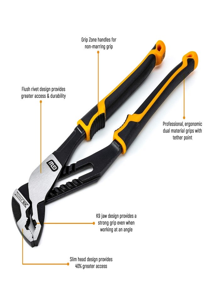 GEARWRENCH 10" Pitbull K9 V-Jaw Dual Material Tongue and Groove Pliers - 82172C - Image 2