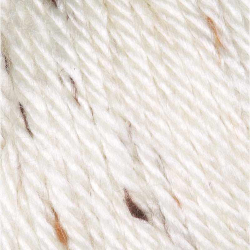 Caron Simply Soft Tweeds Yarn, 5 oz, Gauge 4 Medium, Off White - Image 2