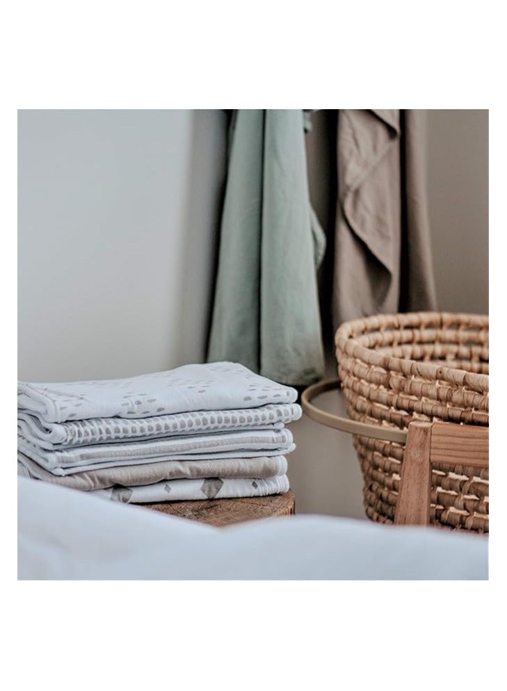 Moro Moro Rectangular Muslin Burp Towel – 100% Organic Cotton, Ultra-Absorbent & Breathable - Image 4