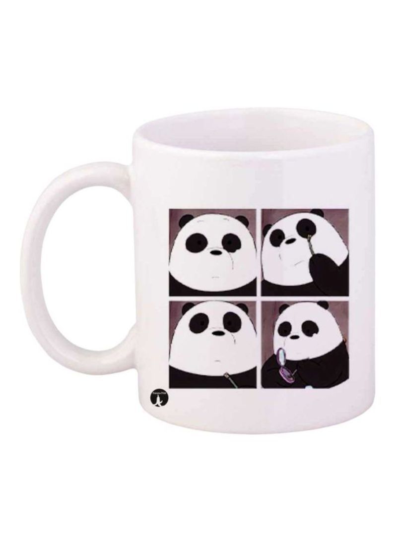 RKN Panda Printed Mug White/Black Standard Size