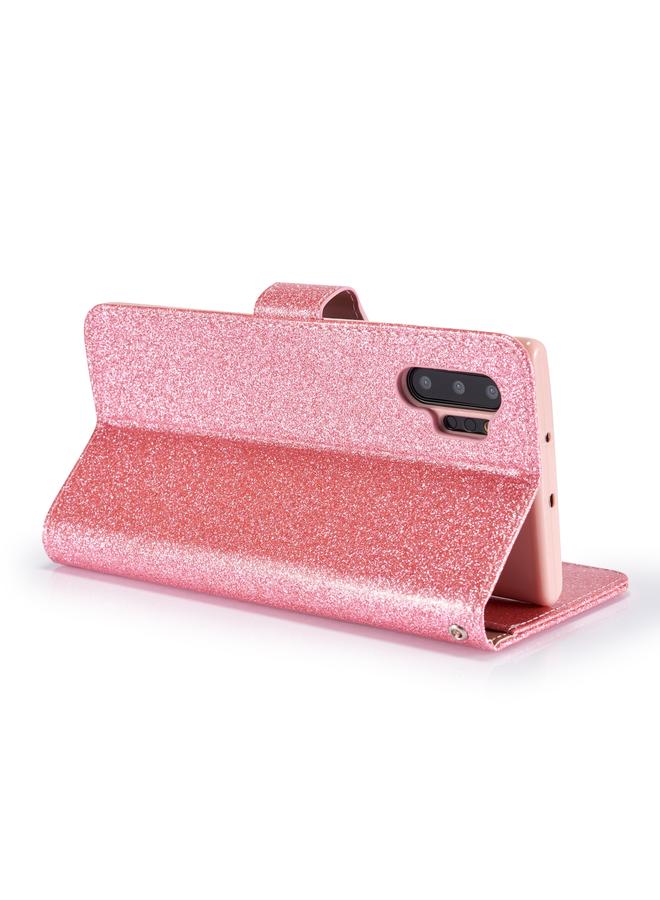 S-TOP Case For Samsung Galaxy Note10+ Glitter Powder Love Leather Phone Case - Image 4