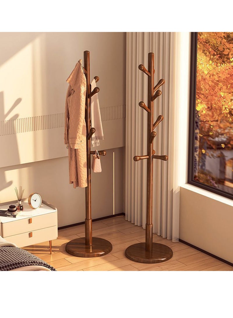 Arabest Wooden Coat Rack Free Standing Coat Stand With 8 Hooks Sturdy Kids Coat Tree Easy To Assemble For Entryway Home Office Jackets Hat Purse  - Image 5