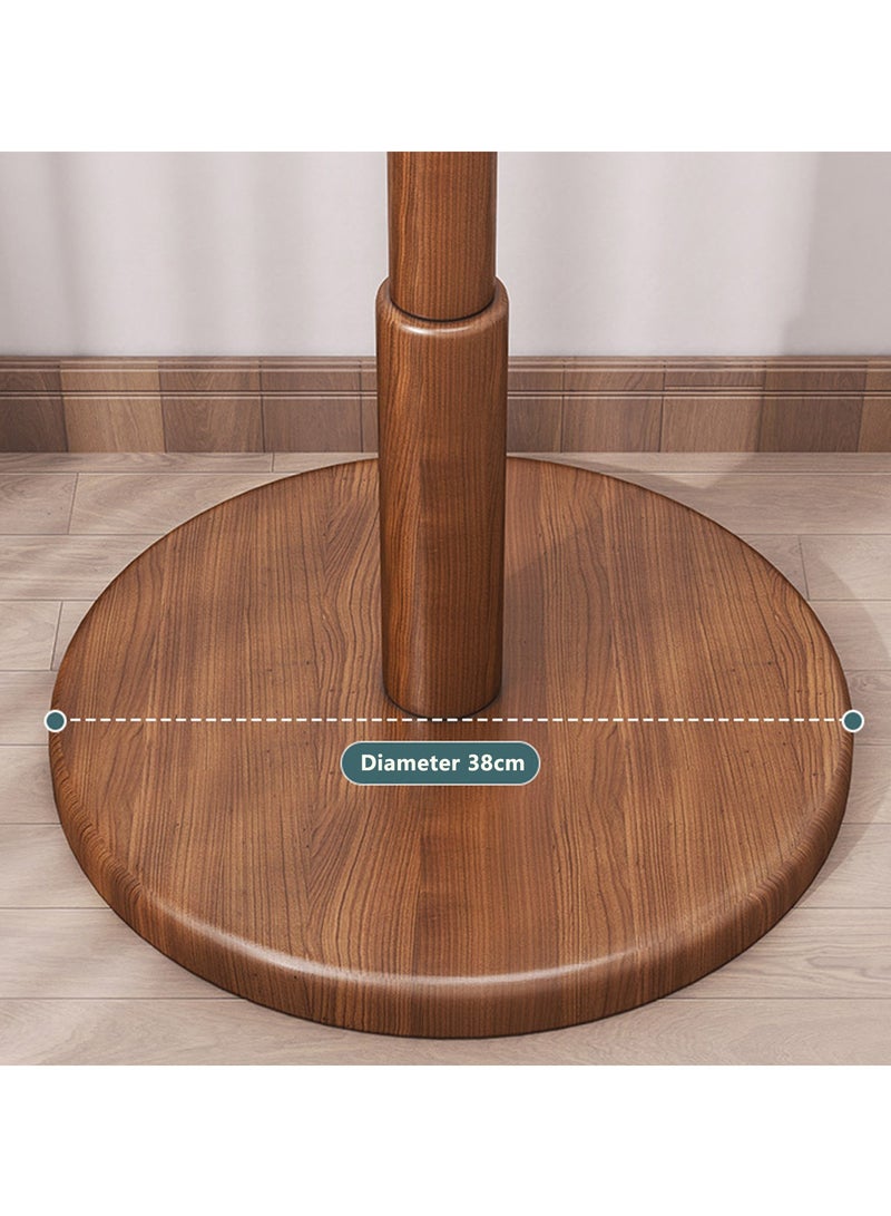 Arabest Wooden Coat Rack Free Standing Coat Stand With 8 Hooks Sturdy Kids Coat Tree Easy To Assemble For Entryway Home Office Jackets Hat Purse  - Image 3