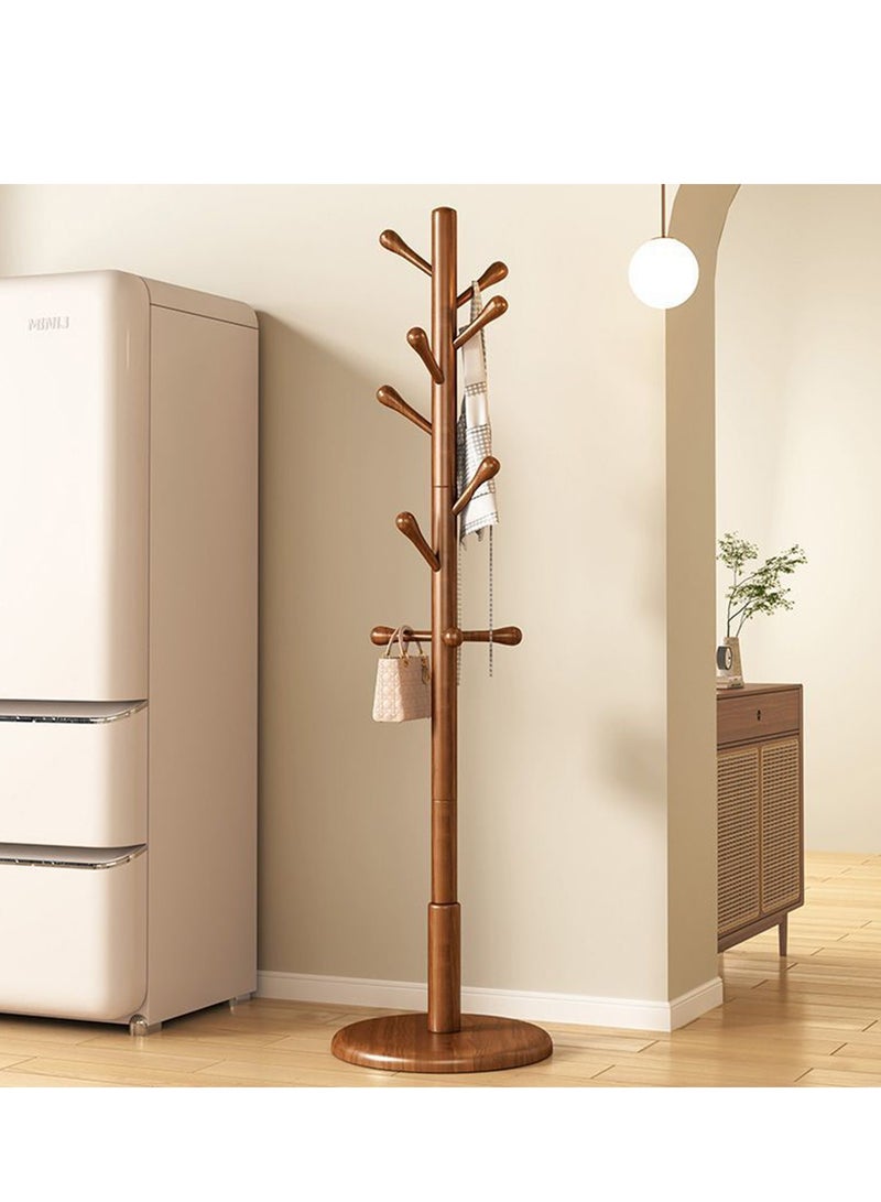 Arabest Wooden Coat Rack Free Standing Coat Stand With 8 Hooks Sturdy Kids Coat Tree Easy To Assemble For Entryway Home Office Jackets Hat Purse  - Image 4