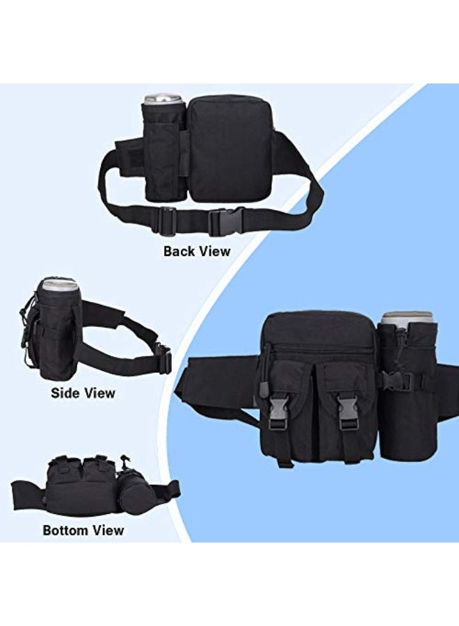 Generic SYIDINZN Tactical Waist Pack Bag Pouch Fanny Pack With Water Bottle Holder, Outdoor Waterproof Waist Shoulder Bag for Cycling Camping Climbing Hiking Trekking Running Hunting Fishing Travel  - Image 5