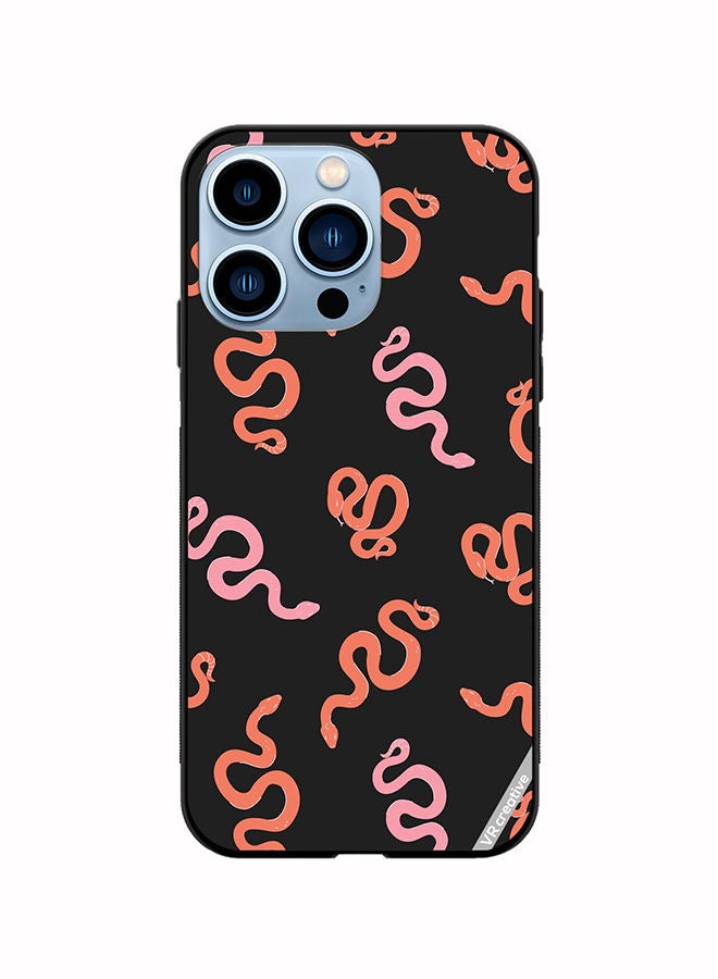 VR CREATIVE Protective Case Cover For Apple iPhone 13 Pro Cartoon Funny Colorful Snakes Pattern Design Multicolour - Image 1