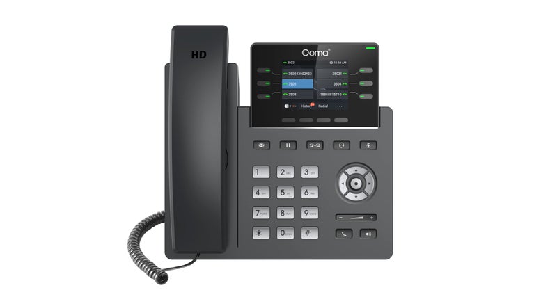 Ooma Provisioned 2613 IP Office Phone Works Ony with Ooma Office CloudBased VoIP Phone Service with Virtual Receptionist Desktop and Mobile app Videoconferencing Subscription Required