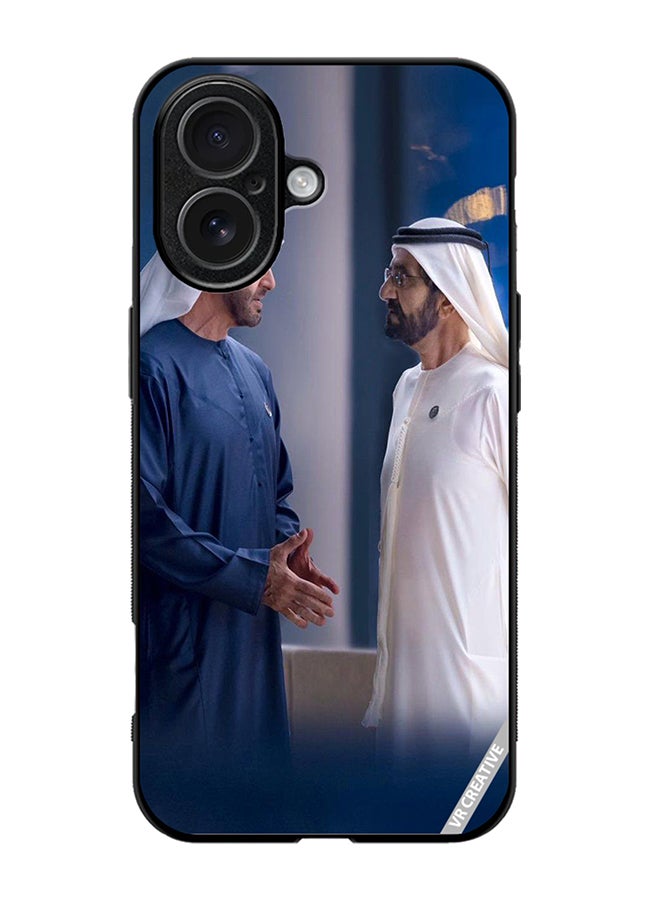 Protective Case Cover For Apple iPhone 17 Sheikh Mohamed Bin Zayed Al Nahyan And Sheikh Mohammed Bin Rashid Al Maktoum Design Multicolour