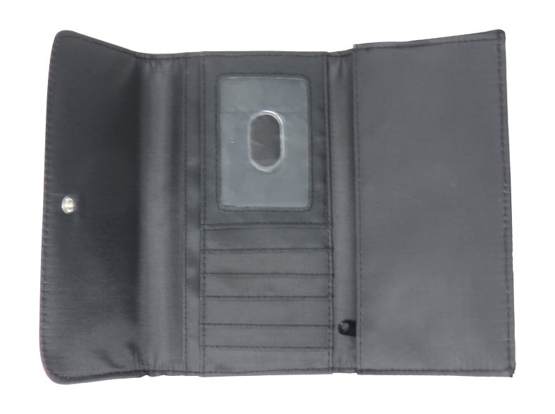 Bioworld Beetlejuice Handbook for The Recently Deceased Womens' Snap Faux Leather Tri-Fold Wallet, Purple, Medium - Image 3