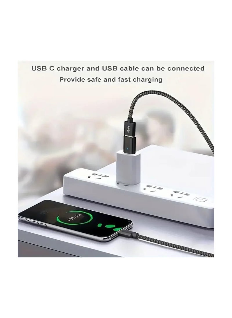 Generic OTG charging adapter with a charger port from Type C to USB for charging and data transfer  Type C to USB, male to female, card reader, computer and laptop  - Image 3