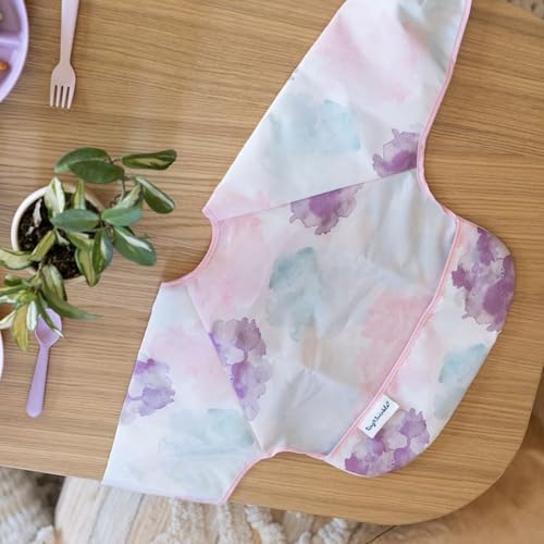 Tiny Twinkle Long Sleeve Bib for Babies & Toddlers – Waterproof Smock Bib for Eating – Machine Washable & Mess-Proof, Baby Feeding Essential & Shower Must-Have(Cotton Candy, 6–24M) - Image 5