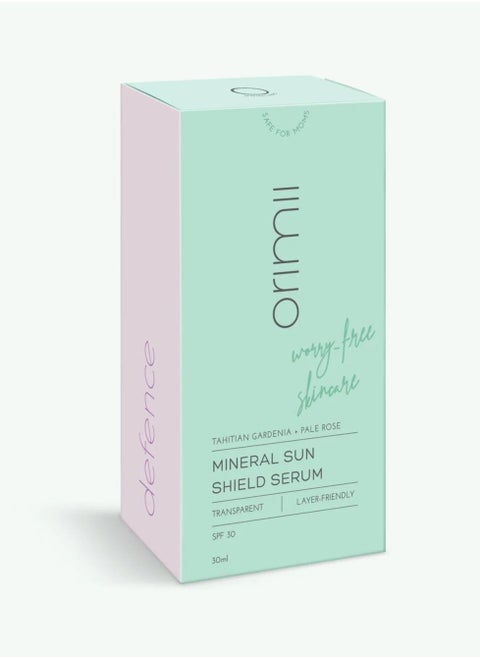 Mineral Sun Shiled Serum - Gently Shields Skin From UVA & UVB Damage - with Tahitian Gardenia & Pale Rose - SPF 30 & Layer Friendly - 30 ml