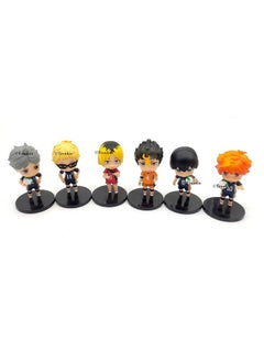 Trunkin Trunkin Haikyuu Action Figure 6 Pcs 9 Cms Set PVC Figure Big Head Full Set Volleyball Juvenile Anime Kenma Hinata Shoyo Tobio Koushi Model Toy Boy Gift Collectible  - Image 2