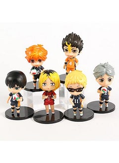 Trunkin Trunkin Haikyuu Action Figure 6 Pcs 9 Cms Set PVC Figure Big Head Full Set Volleyball Juvenile Anime Kenma Hinata Shoyo Tobio Koushi Model Toy Boy Gift Collectible  - Image 4
