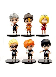 Trunkin Trunkin Haikyuu Action Figure 6 Pcs 9 Cms Set PVC Figure Big Head Full Set Volleyball Juvenile Anime Kenma Hinata Shoyo Tobio Koushi Model Toy Boy Gift Collectible  - Image 5