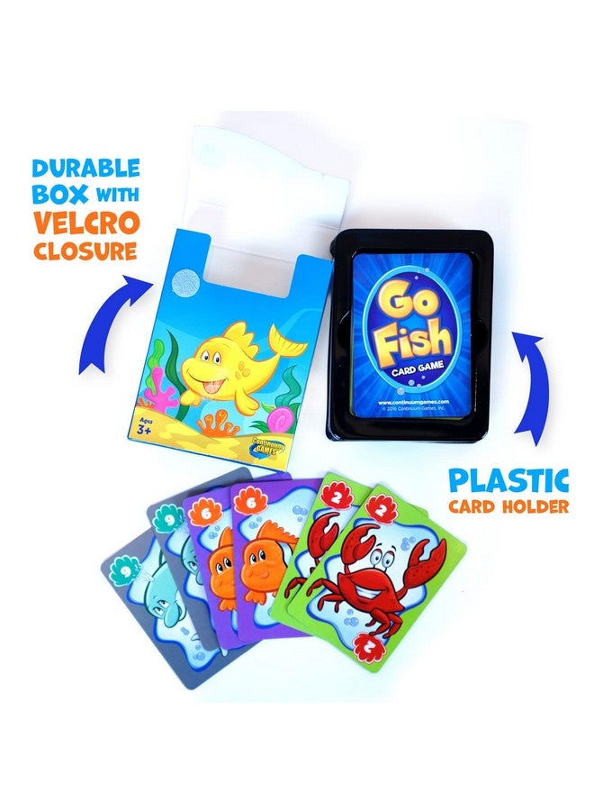 Continuum Games Go Fish Classic Card Game Fun for Children Age 3 and Up, Blue - Image 2