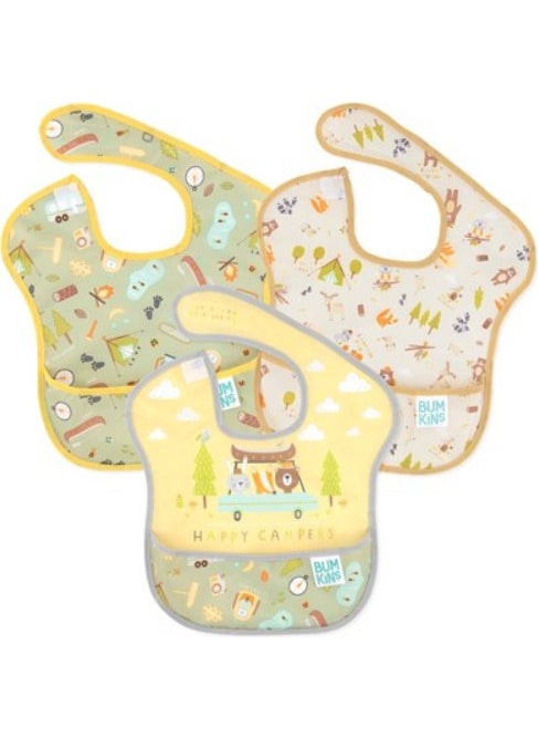 BUMKiNs Superbib Apron - 3 Pack Happy Campers  - Image 1