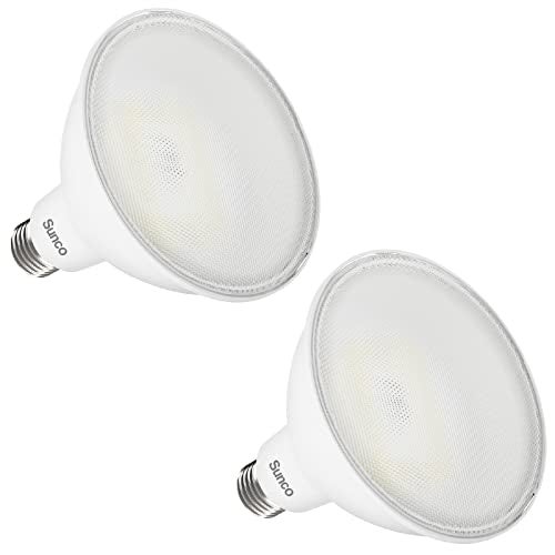 Sunco Lighting Sunco PAR38 LED Outdoor Flood Light Bulb, Ultra Bright, 2800 LM, 20W (250W Equivalent), 5000K Daylight, Dimmable, E26 Medium Base, for Security Garage Yard Driveway, UL 2 Pack - Image 1