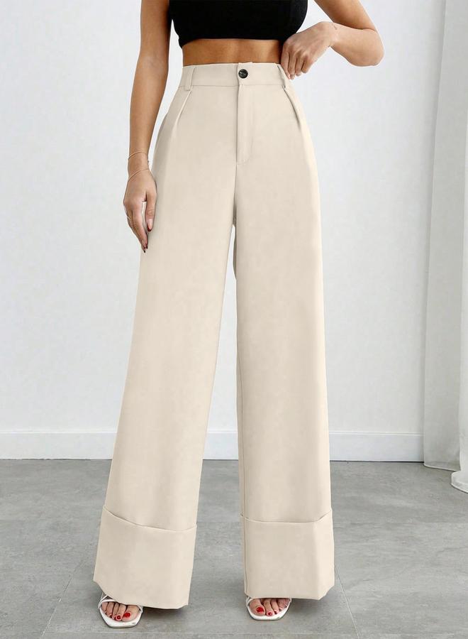 Take Two Off White Wide Leg Trousers - Image 1