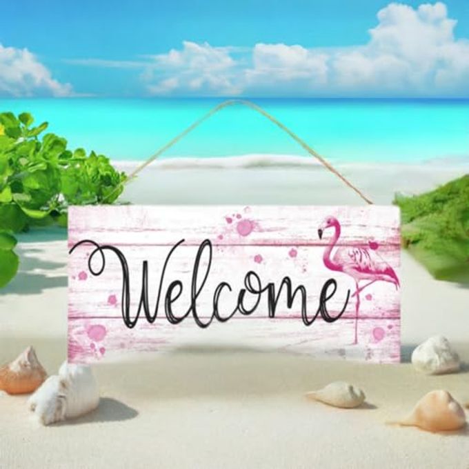Craig Bachman 12.5"L x 6"H Standing Flamingo MDF Sign, Tropical Themed Decorative Wall Art for Wreaths and Home Decor, AP8229 - Image 3