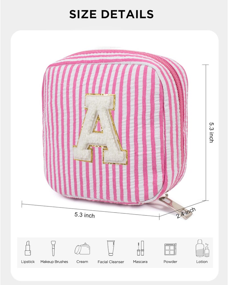 LETGO Easter Basket Stuffers Gifts for Girls Teen Girl - Pink Preppy Makeup Bag Best Friend Birthday Gifts Teacher Gifts for Women Wedding Gifts Bridesmaid Gifts Daughter Graduation Wife Gifts - Image 2