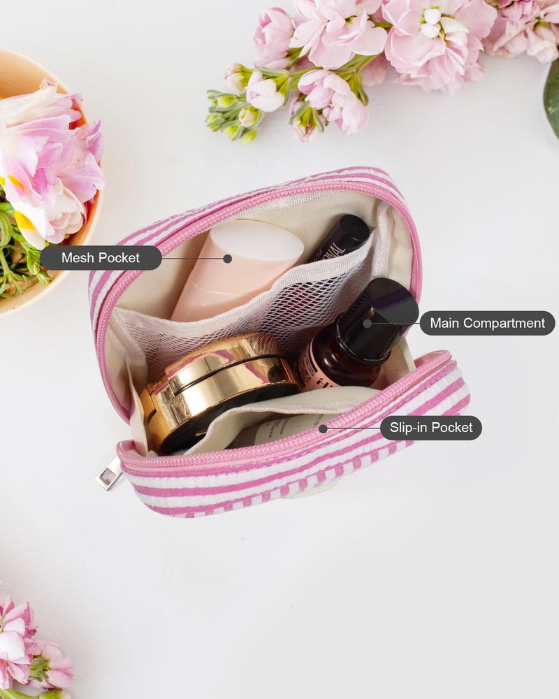 LETGO Easter Basket Stuffers Gifts for Girls Teen Girl - Pink Preppy Makeup Bag Best Friend Birthday Gifts Teacher Gifts for Women Wedding Gifts Bridesmaid Gifts Daughter Graduation Wife Gifts - Image 3