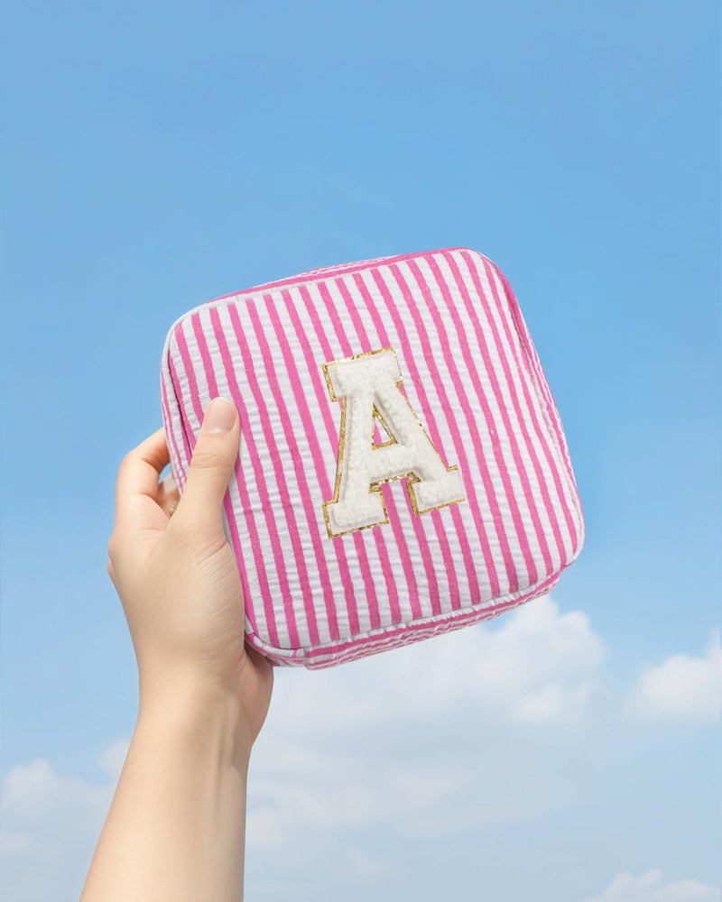LETGO Easter Basket Stuffers Gifts for Girls Teen Girl - Pink Preppy Makeup Bag Best Friend Birthday Gifts Teacher Gifts for Women Wedding Gifts Bridesmaid Gifts Daughter Graduation Wife Gifts - Image 5
