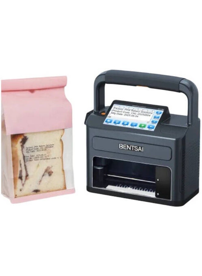 بنتساي BENTSAI B71X 1-Inch Handheld Inkjet Printer, Portable TIJ Stamp Printer for Barcodes, QR Codes, Dates, Logos & Batch Coding, Black | B71X - Image 3
