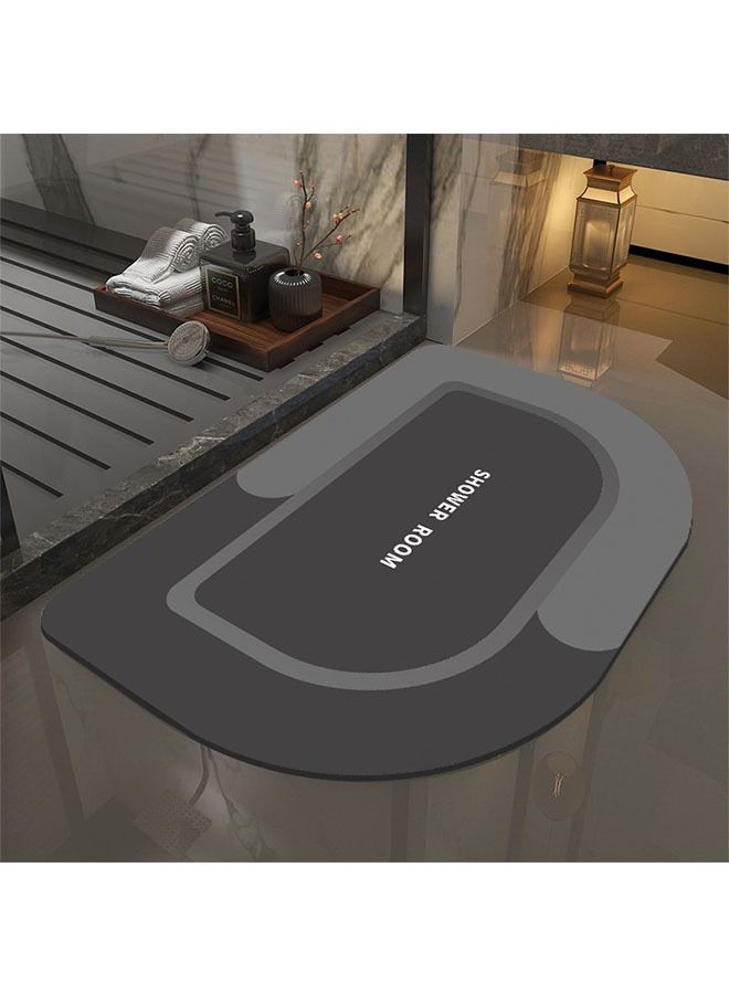 ZCM-HAPPY Super Absorbent Soft Floor Carpet Slip-Resistant Bathing Room Rug, Diatom Mud Microfiber Bath Mat, Strong Quick-Drying, Easy to Clean 50x80cm - Image 3