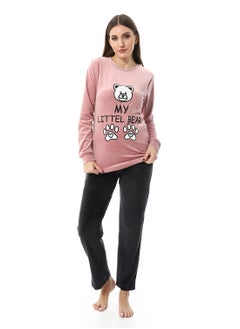 Andora Soft Sticthed Hooded Pajama Set_Simon  - Image 1