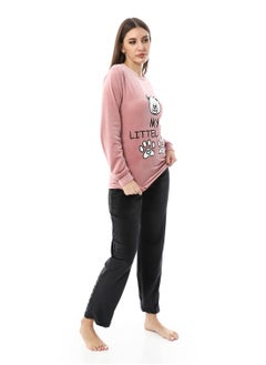 Andora Soft Sticthed Hooded Pajama Set_Simon  - Image 3